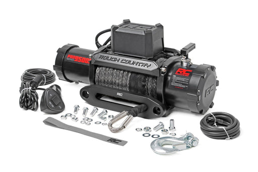 9500-Lb Pro Series Winch | Synthetic Rope -  RT Wheels