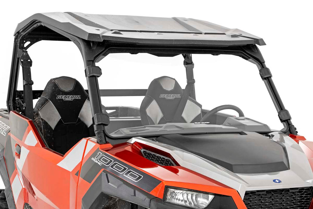 Full Windshield | Scratch Resistant | Polaris General/General XP -  RT Wheels