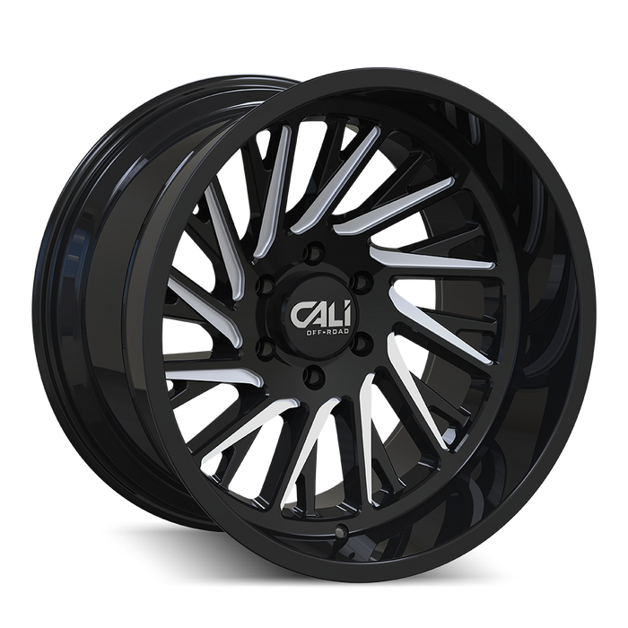 PURGE (9114) GLOSS BLACK/MILLED- 9114-2150BM -  RT Wheels