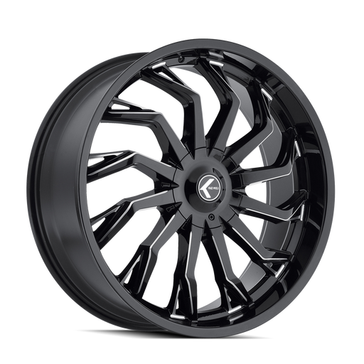 SCRILLA (KR142) BLACK/MILLED- KR142-22937M30 -  RT Wheels