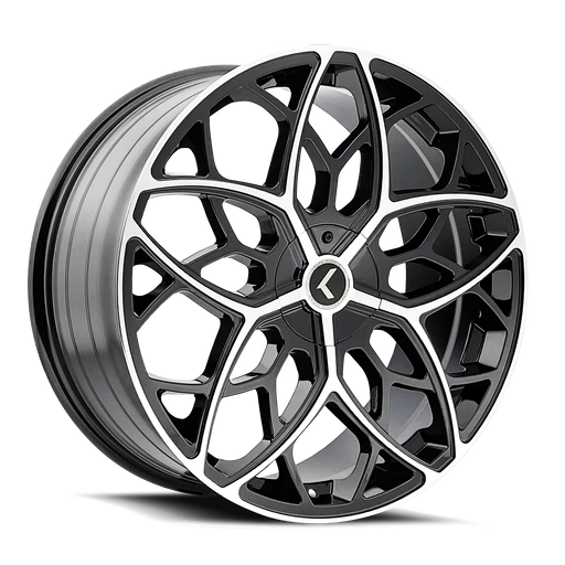 RICOCHET (KR184) BLACK MACHINED- KR184-22816BM38 -  RT Wheels