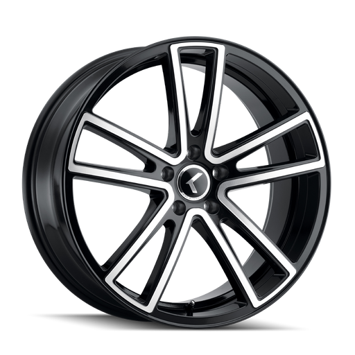 190 (190) BLACK/MACHINED FACE- KR190-2812BM38 -  RT Wheels