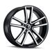 190 (190) BLACK/MACHINED FACE- KR190-2812BM38 -  RT Wheels