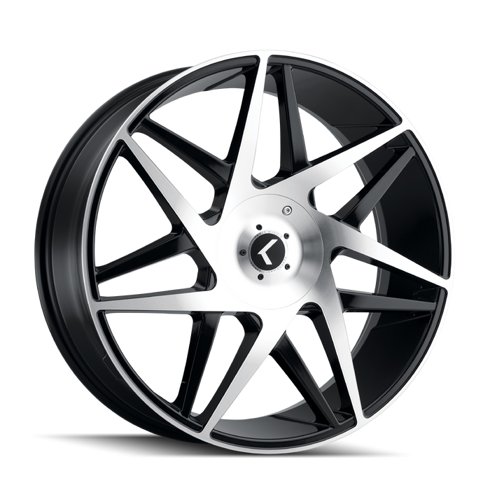 192 (192) BLACK/MACHINED FACE- KR192-22818BM38 -  RT Wheels