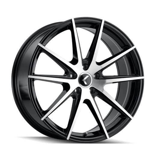 TURISMO (KR193) BLACK/MACHINED FACE- KR193-7864BM38 -  RT Wheels