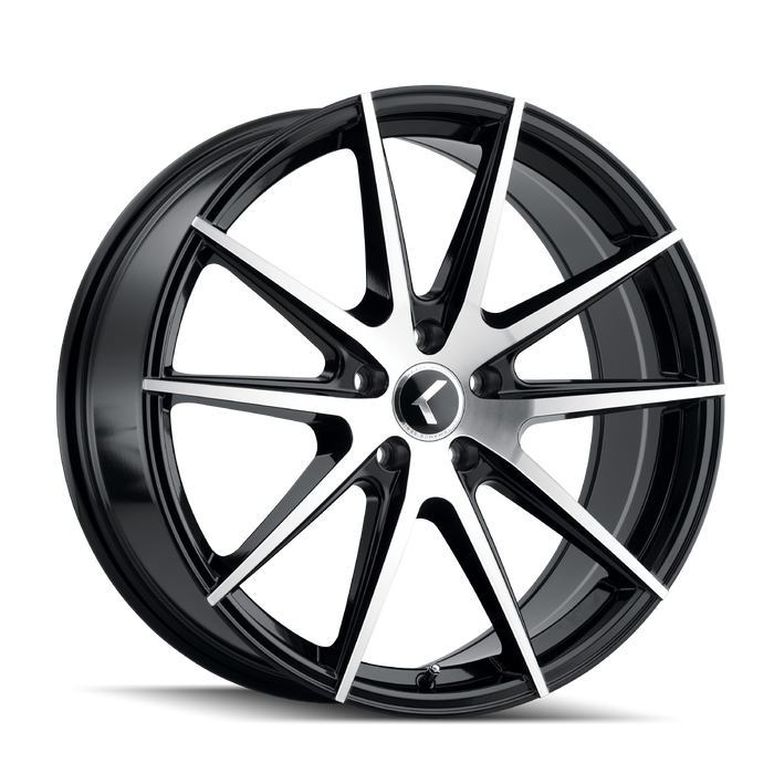 TURISMO (KR193) BLACK/MACHINED FACE- KR193-7864BM38 -  RT Wheels