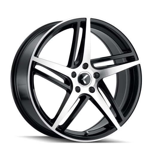 MILANO (KR195) BLACK W/ MACHINED FACE- KR195-7864BM38 -  RT Wheels