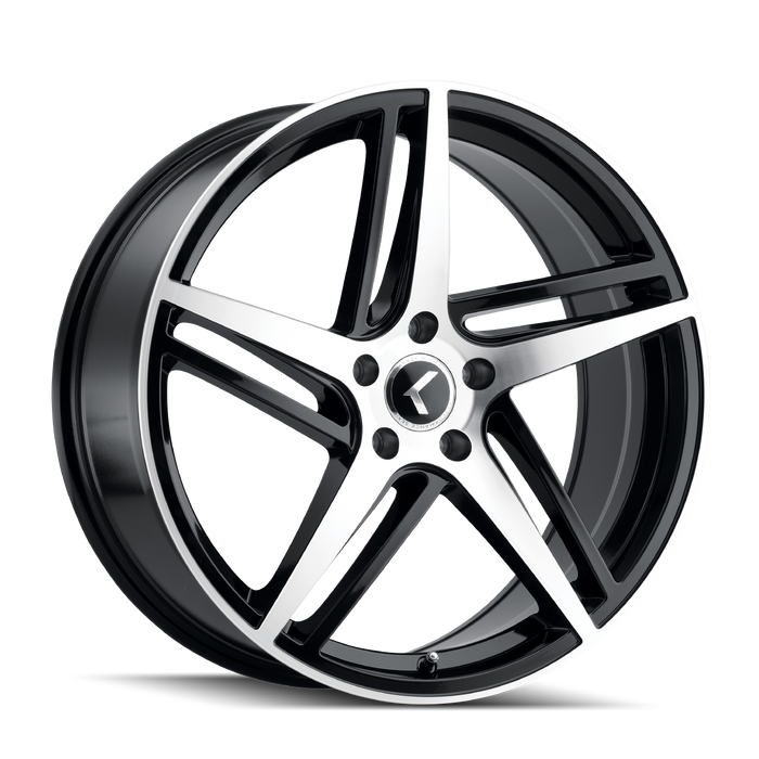 MILANA (KR195) BLACK/MACHINED FACE- KR195-2831BM38 -  RT Wheels