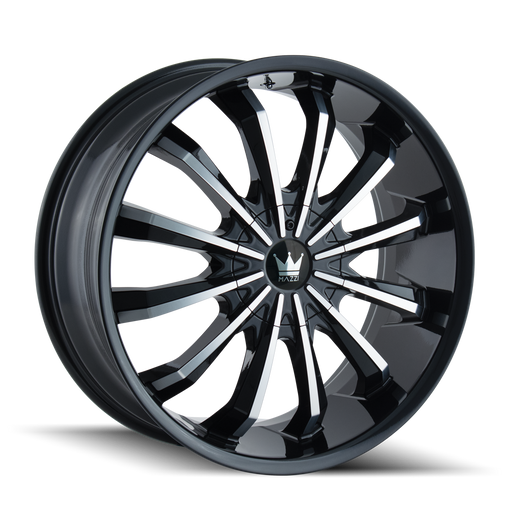 FUSION 341 GLOSS BLACK/MACHINED- 341-8711B -  RT Wheels