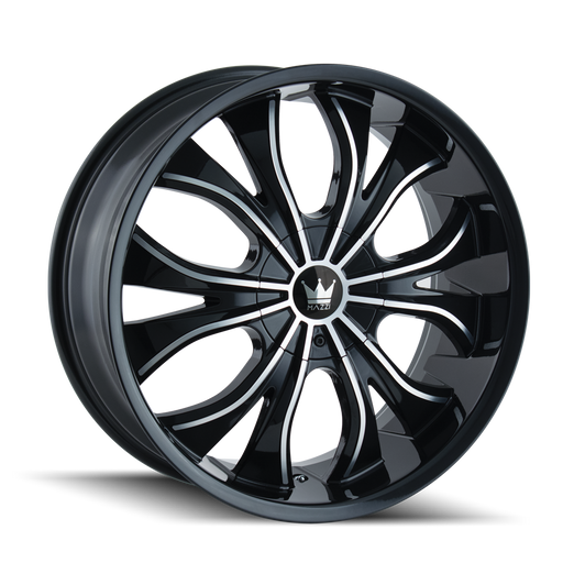 HUSTLER 342 GLOSS BLACK/MACHINED- 342-2814B -  RT Wheels