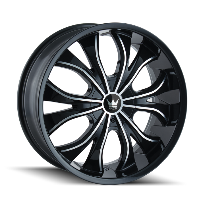 HUSTLER 342 GLOSS BLACK/MACHINED- 342-22937B -  RT Wheels