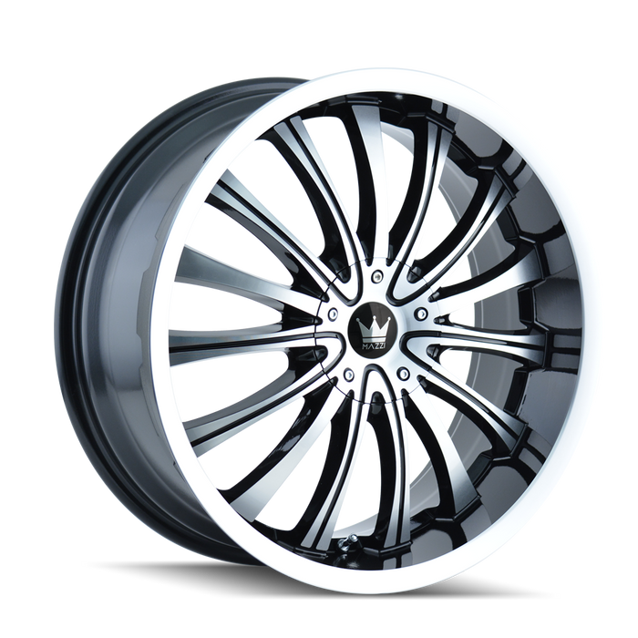 HYPE 351 BLACK/MACHINED/MACHINED LIP- 351-2814B -  RT Wheels