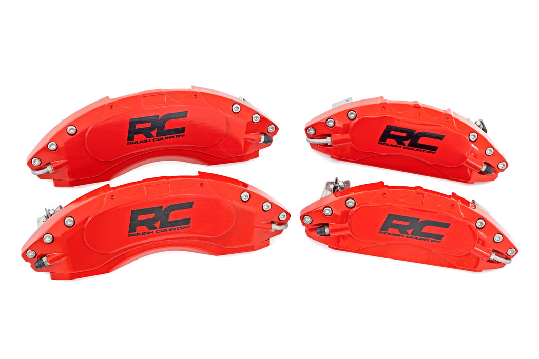 Caliper Covers | Front and Rear | Red | Chevy/GMC 1500 (14-18) -  RT Wheels