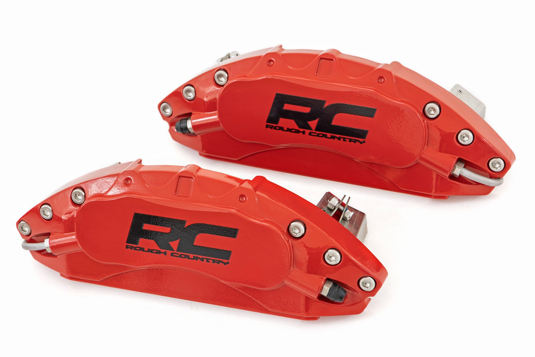 Caliper Covers | Front and Rear | Red | Chevy/GMC 1500 (14-18) -  RT Wheels