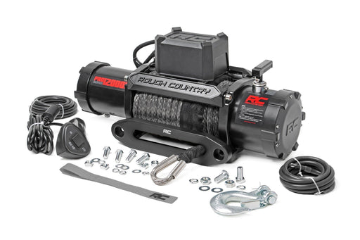 12000-Lb Pro Series Winch | Synthetic Rope -  RT Wheels